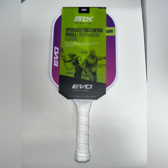 SLK EVO Control Paddle - White and Purple - Picture 1 of 4